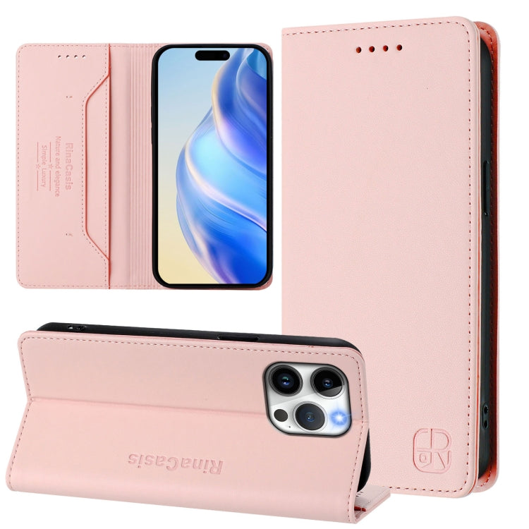 RC01 Dual-Folded Magnetic Suction RFID Leather Phone Case, For iPhone 13 Pro Max, For iPhone 13 Pro, For iPhone 13 mini, For iPhone 12 / 12 Pro, For iPhone 12 Pro Max, For iPhone 12 mini