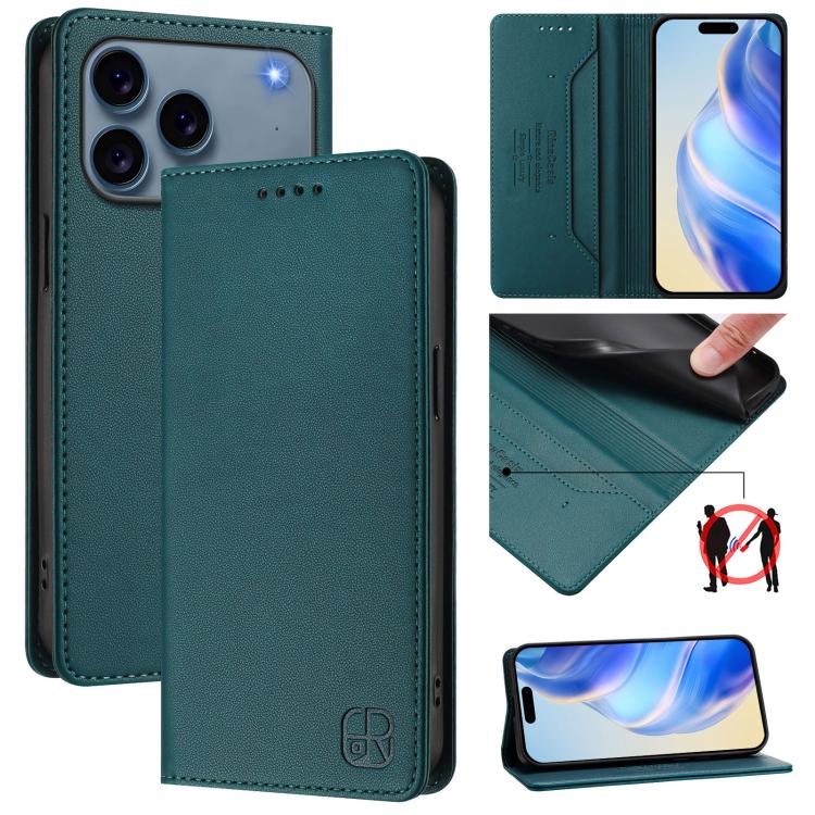 RC01 雙折磁吸 RFID 皮革手機殼，適用於 iPhone 17e / 16e、iPhone 17 Pro Max、iPhone 17 Pro、iPhone 17、iPhone Air、iPhone 16 Pro Max