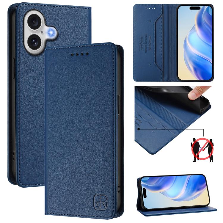 RC01 雙折磁吸 RFID 皮革手機殼，適用於 iPhone 17e / 16e、iPhone 17 Pro Max、iPhone 17 Pro、iPhone 17、iPhone Air、iPhone 16 Pro Max