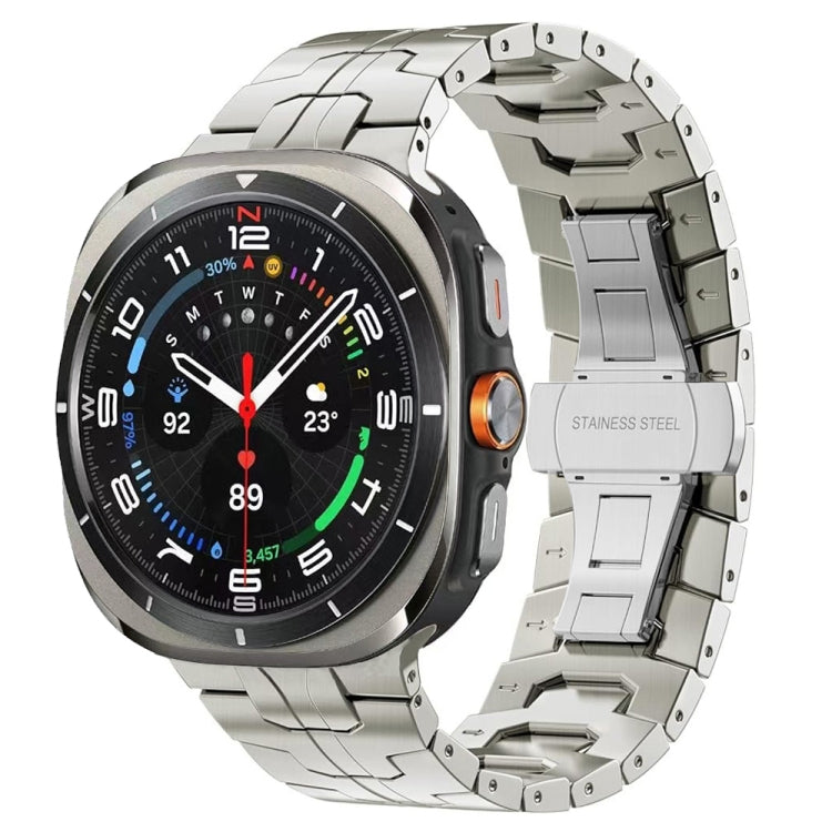 蝴蝶扣鈦合金錶帶，適用於Samsung Galaxy Watch Ultra 47mm / Ultra 2025