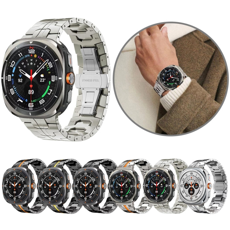 蝴蝶扣鈦合金錶帶，適用於Samsung Galaxy Watch Ultra 47mm / Ultra 2025