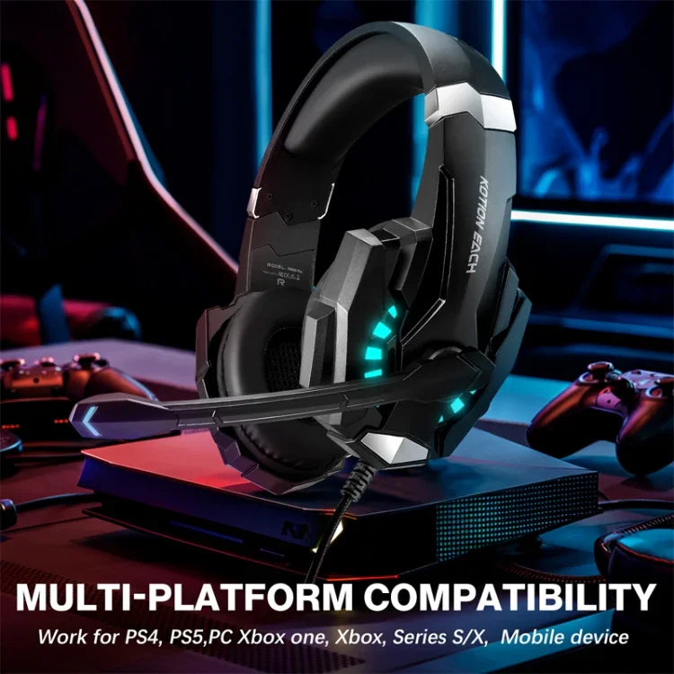 KOTION EACH G9000 Pro 頭戴式遊戲耳機附麥克風，線長：約 2.1m，G9000 Pro