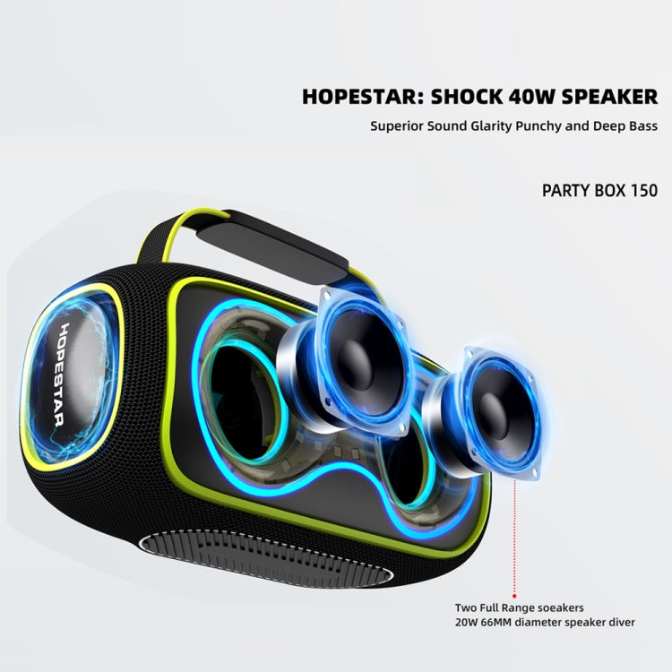 HOPESTAR Party Box 150 40W戶外便攜IPX5防水藍牙喇叭