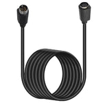 90度 mini DIN 8針電視音訊轉接線 S-Video 電視盒線，0.5m、1.8m、3m