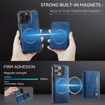 AutSpace A13 MagSafe 磁吸 RFID 翻蓋卡包手機殼，適用於 iPhone 12 Pro Max、iPhone 12 Pro