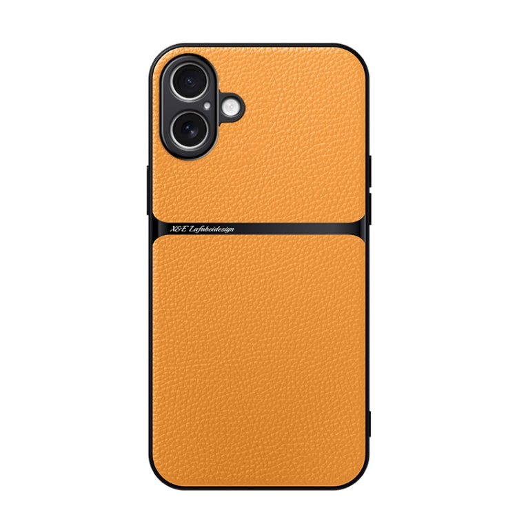 荔枝紋皮革磁吸全包覆防震手機殼，適用於 iPhone 17e / 16e、iPhone 17 Pro Max、iPhone 17 Pro、iPhone 17、iPhone Air、iPhone 16 Pro Max、iPhone 16 Pro、iPhone 16 Plus