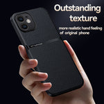 荔枝皮磁吸全覆蓋防震手機殼，適用於 iPhone 11、iPhone 11 Pro、iPhone X / XS、iPhone XR、iPhone XS Max