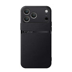 荔枝紋皮革磁吸全包覆防震手機殼，適用於 iPhone 17e / 16e、iPhone 17 Pro Max、iPhone 17 Pro、iPhone 17、iPhone Air、iPhone 16 Pro Max、iPhone 16 Pro、iPhone 16 Plus