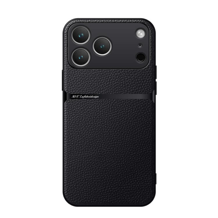 荔枝紋皮革磁吸全包覆防震手機殼，適用於 iPhone 17e / 16e、iPhone 17 Pro Max、iPhone 17 Pro、iPhone 17、iPhone Air、iPhone 16 Pro Max、iPhone 16 Pro、iPhone 16 Plus