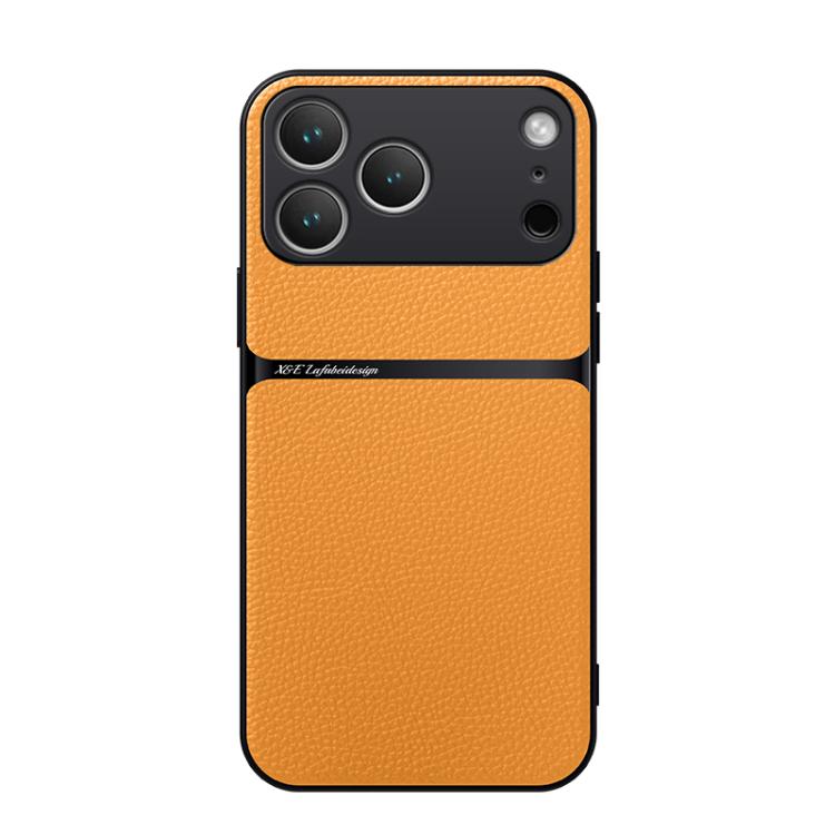 荔枝紋皮革磁吸全包覆防震手機殼，適用於 iPhone 17e / 16e、iPhone 17 Pro Max、iPhone 17 Pro、iPhone 17、iPhone Air、iPhone 16 Pro Max、iPhone 16 Pro、iPhone 16 Plus
