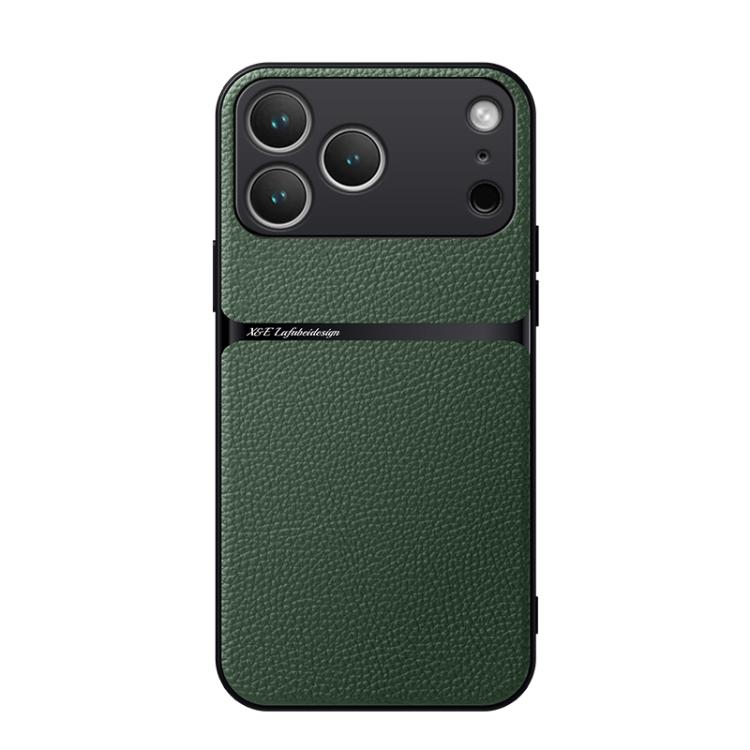 荔枝紋皮革磁吸全包覆防震手機殼，適用於 iPhone 17e / 16e、iPhone 17 Pro Max、iPhone 17 Pro、iPhone 17、iPhone Air、iPhone 16 Pro Max、iPhone 16 Pro、iPhone 16 Plus