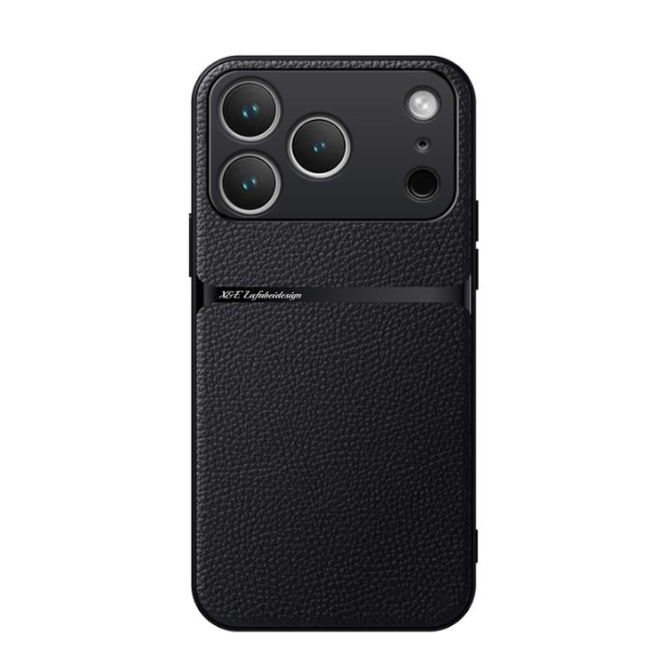 荔枝紋皮革磁吸全包覆防震手機殼，適用於 iPhone 17e / 16e、iPhone 17 Pro Max、iPhone 17 Pro、iPhone 17、iPhone Air、iPhone 16 Pro Max、iPhone 16 Pro、iPhone 16 Plus