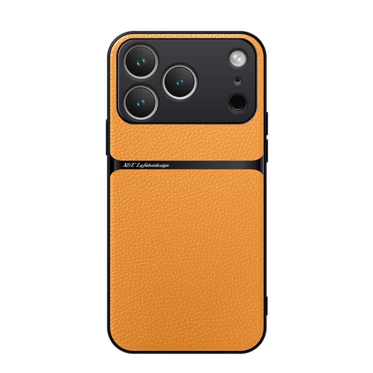 荔枝紋皮革磁吸全包覆防震手機殼，適用於 iPhone 17e / 16e、iPhone 17 Pro Max、iPhone 17 Pro、iPhone 17、iPhone Air、iPhone 16 Pro Max、iPhone 16 Pro、iPhone 16 Plus