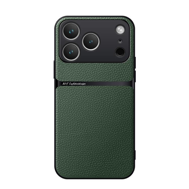 荔枝紋皮革磁吸全包覆防震手機殼，適用於 iPhone 17e / 16e、iPhone 17 Pro Max、iPhone 17 Pro、iPhone 17、iPhone Air、iPhone 16 Pro Max、iPhone 16 Pro、iPhone 16 Plus
