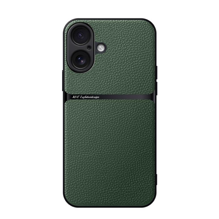 荔枝紋皮革磁吸全包覆防震手機殼，適用於 iPhone 17e / 16e、iPhone 17 Pro Max、iPhone 17 Pro、iPhone 17、iPhone Air、iPhone 16 Pro Max、iPhone 16 Pro、iPhone 16 Plus
