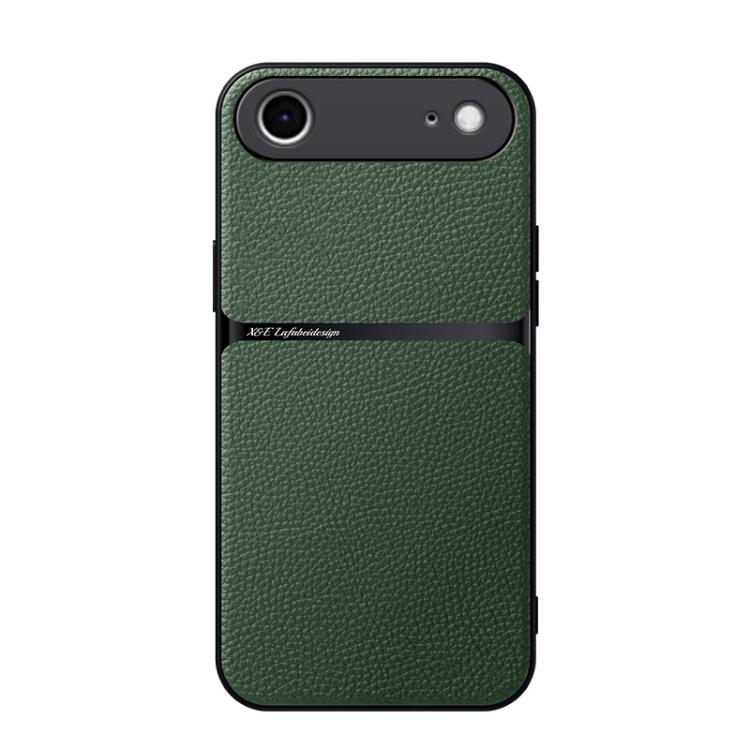 荔枝紋皮革磁吸全包覆防震手機殼，適用於 iPhone 17e / 16e、iPhone 17 Pro Max、iPhone 17 Pro、iPhone 17、iPhone Air、iPhone 16 Pro Max、iPhone 16 Pro、iPhone 16 Plus