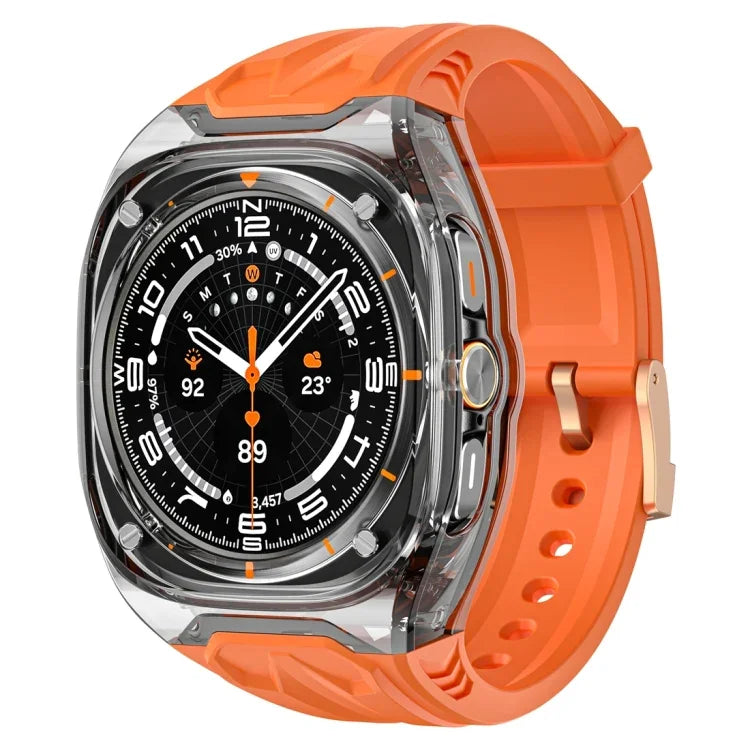 改良 PC 混合 TPU 錶殼錶帶，適用於 Samsung Galaxy Watch Ultra 47mm / Ultra 2025