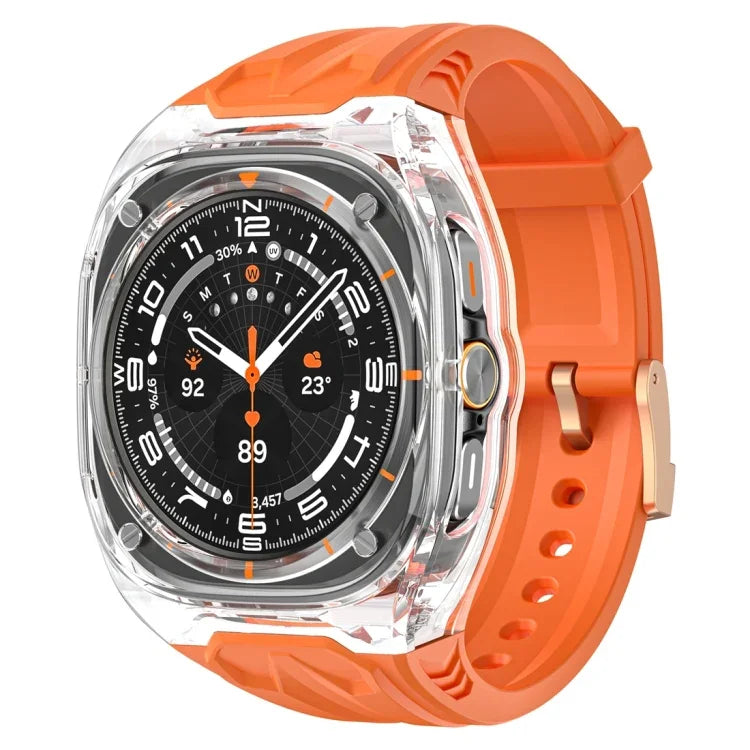 改良 PC 混合 TPU 錶殼錶帶，適用於 Samsung Galaxy Watch Ultra 47mm / Ultra 2025
