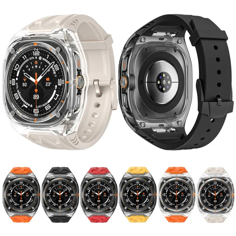 改良 PC 混合 TPU 錶殼錶帶，適用於 Samsung Galaxy Watch Ultra 47mm / Ultra 2025