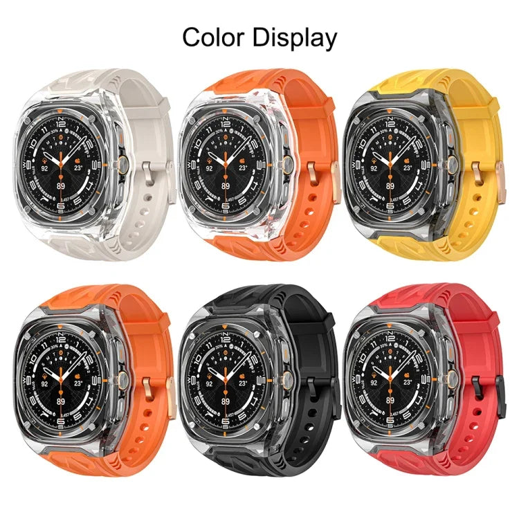 改良 PC 混合 TPU 錶殼錶帶，適用於 Samsung Galaxy Watch Ultra 47mm / Ultra 2025