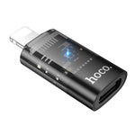hoco UA36A 8 Pin 公對 USB-C / Type-C 母 OTG 透明轉接器，8 Pin 公對 USB-C / Type-C 母