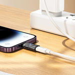hoco UA36A 8 Pin 公對 USB-C / Type-C 母 OTG 透明轉接器，8 Pin 公對 USB-C / Type-C 母