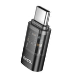 hoco UA36D USB-C / Type-C 公對 8 Pin 母 OTG 透明轉接器，USB-C / Type-C 公對 8 Pin 母