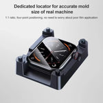軟性水凝膜錶面保護貼附定位器，適用於 Apple Watch 系列 6 / 5 / 4 / SE 44mm，適用於 Apple Watch 系列 6 / 5 / 4 / SE 40mm，適用於 Apple Watch 系列 11 / 10 46mm，適用於 Apple Watch 系列 11 / 10 42mm，適用於 Apple Watch Ultra 3 / 2 / 1 49...