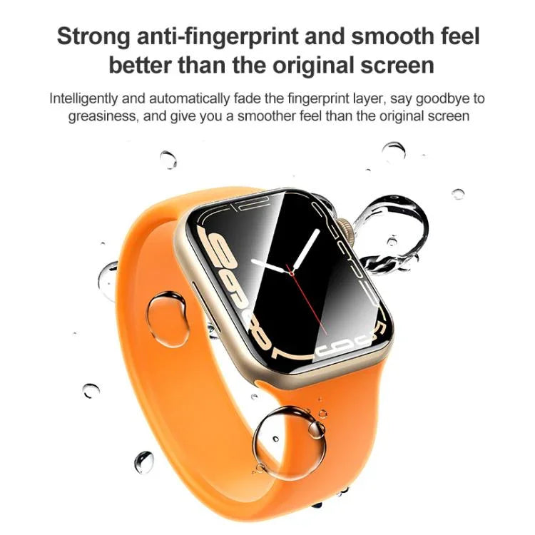 軟性水凝膜錶面保護貼附定位器，適用於 Apple Watch 系列 6 / 5 / 4 / SE 44mm，適用於 Apple Watch 系列 6 / 5 / 4 / SE 40mm，適用於 Apple Watch 系列 11 / 10 46mm，適用於 Apple Watch 系列 11 / 10 42mm，適用於 Apple Watch Ultra 3 / 2 / 1 49...