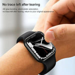 軟性水凝膜錶面保護貼附定位器，適用於 Apple Watch 系列 6 / 5 / 4 / SE 44mm，適用於 Apple Watch 系列 6 / 5 / 4 / SE 40mm，適用於 Apple Watch 系列 11 / 10 46mm，適用於 Apple Watch 系列 11 / 10 42mm，適用於 Apple Watch Ultra 3 / 2 / 1 49...