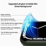 軟性水凝膜錶面保護貼附定位器，適用於 Apple Watch 系列 6 / 5 / 4 / SE 44mm，適用於 Apple Watch 系列 6 / 5 / 4 / SE 40mm，適用於 Apple Watch 系列 11 / 10 46mm，適用於 Apple Watch 系列 11 / 10 42mm，適用於 Apple Watch Ultra 3 / 2 / 1 49...