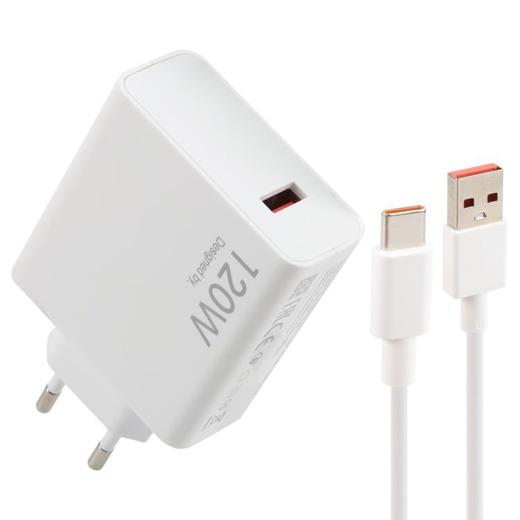120W USB 快速充電器，附 1 米 USB 對 Type-C 充電線，120W