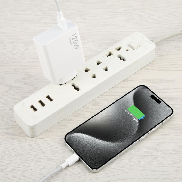 120W USB 快速充電器，附 1 米 USB 對 Type-C 充電線，120W