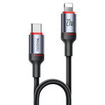 Yesido CA182 PD27W 3A USB-C / Type-C 轉 8 Pin 充電數據線，長度：1.2米，CA182