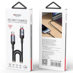 Yesido CA184 PD27W 3A USB-C / Type-C 轉 8 Pin 充電數據線，長度：2米，CA184