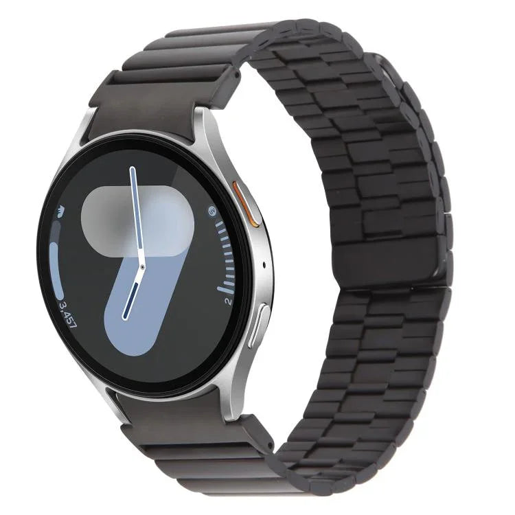 竹製磁吸快拆金屬錶帶，適用於 Samsung Galaxy Watch 7 / 6 / 5 / 4
