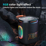 Zealot S122 25W 高功率 IPX6 防水戶外 RGB 燈藍牙喇叭