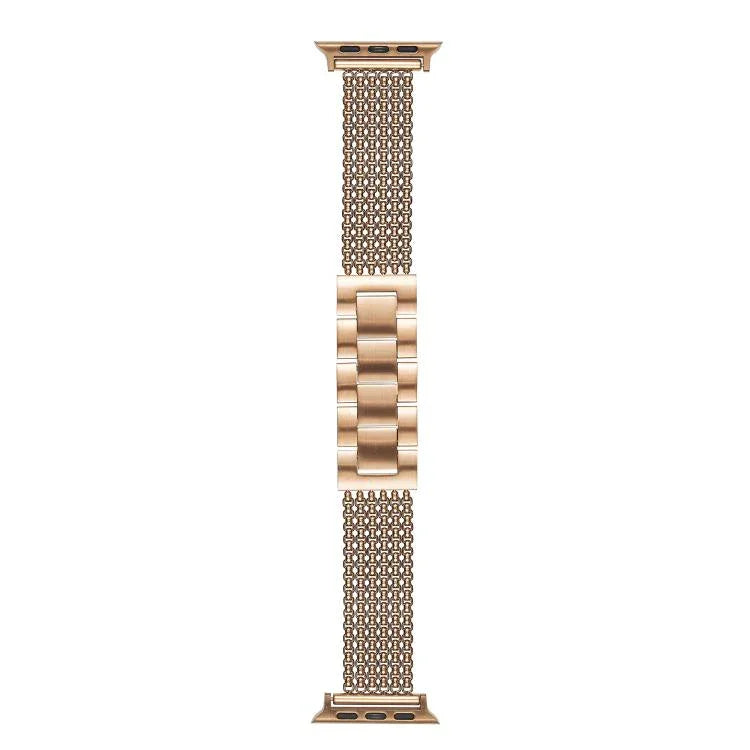 6鏈不鏽鋼錶帶，適用於 Apple Watch 46mm / 49mm / 45mm / 44mm，適用於 Apple Watch 42mm / 41mm / 40mm / 38mm