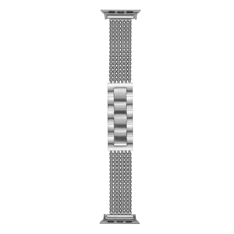 6鏈不鏽鋼錶帶，適用於 Apple Watch 46mm / 49mm / 45mm / 44mm，適用於 Apple Watch 42mm / 41mm / 40mm / 38mm