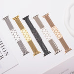 6鏈不鏽鋼錶帶，適用於 Apple Watch 46mm / 49mm / 45mm / 44mm，適用於 Apple Watch 42mm / 41mm / 40mm / 38mm