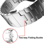 Quick Release Button H Shaped Stainless Steel Watch Band, For Samsung Galaxy Watch  7 / 6 / 5 / 4