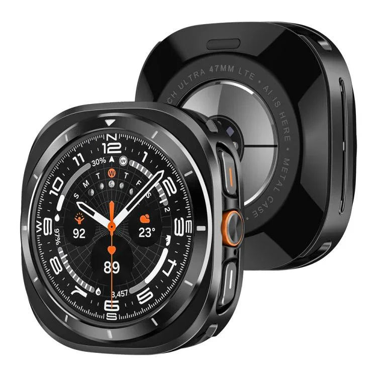 鋁合金金屬 PC 錶殼保護蓋，適用於 Samsung Galaxy Watch Ultra 47mm / Ultra 2025