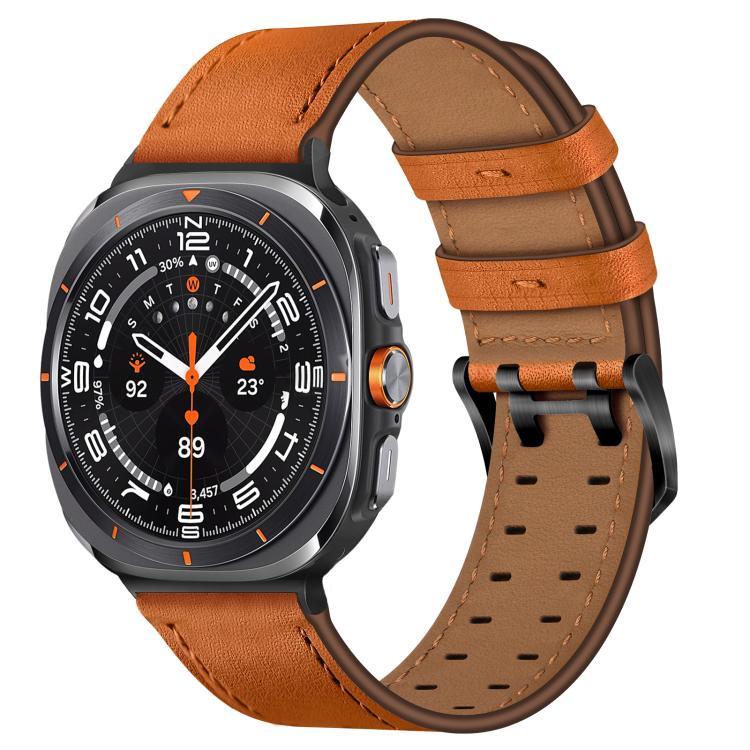 雙扣真皮錶帶，適用於 Samsung Galaxy Watch Ultra / Ultra 2025，適用於 Samsung Galaxy Watch8 / Watch8 Classic