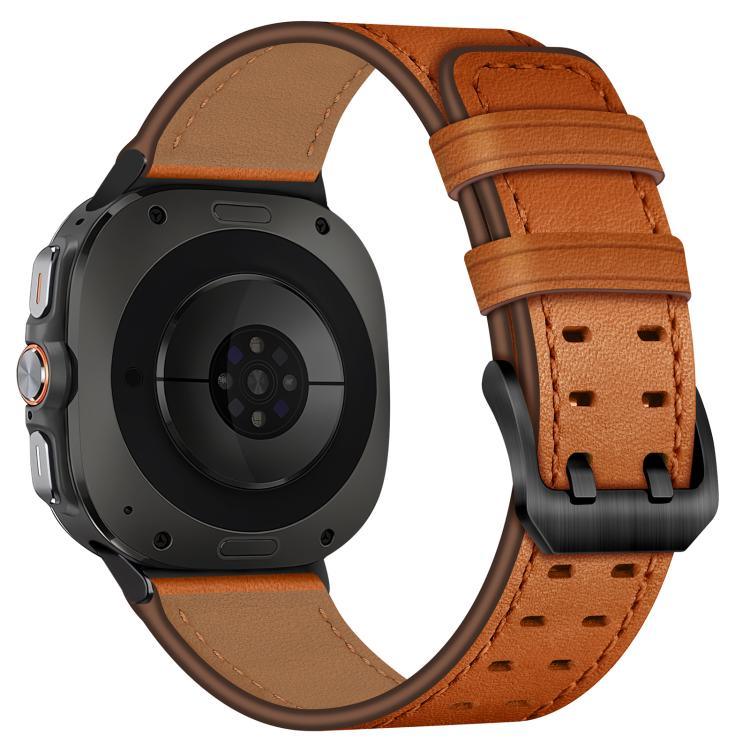 雙扣真皮錶帶，適用於 Samsung Galaxy Watch Ultra / Ultra 2025，適用於 Samsung Galaxy Watch8 / Watch8 Classic