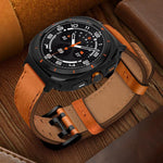 雙扣真皮錶帶，適用於 Samsung Galaxy Watch Ultra / Ultra 2025，適用於 Samsung Galaxy Watch8 / Watch8 Classic