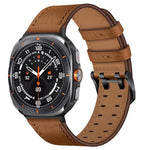 雙扣真皮錶帶，適用於 Samsung Galaxy Watch Ultra / Ultra 2025，適用於 Samsung Galaxy Watch8 / Watch8 Classic