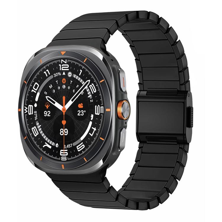 竹製 Norman 扣不鏽鋼錶帶，適用於 Samsung Galaxy Watch Ultra 47mm / Ultra 2025