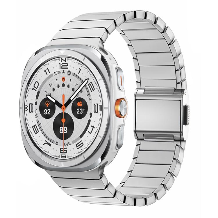 竹製 Norman 扣不鏽鋼錶帶，適用於 Samsung Galaxy Watch Ultra 47mm / Ultra 2025