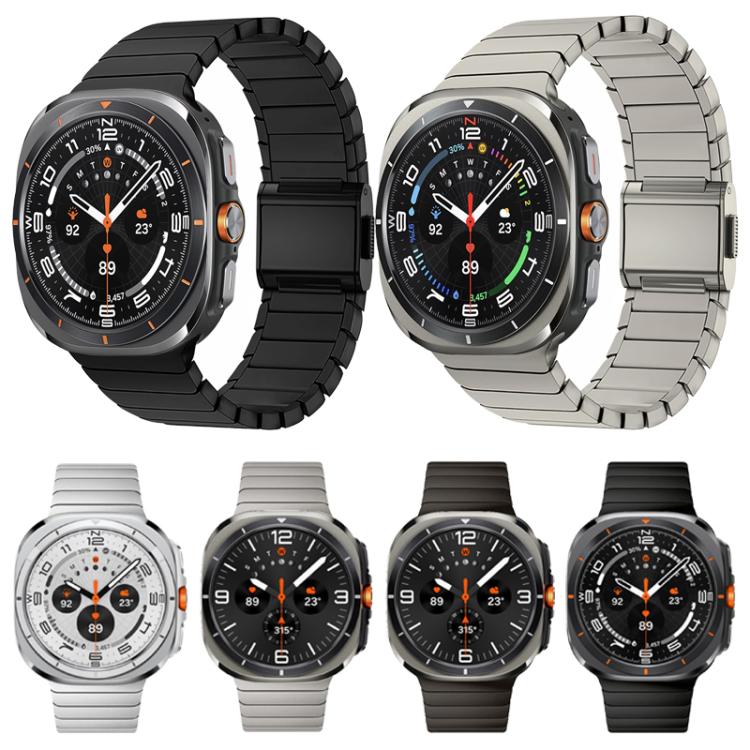 竹製 Norman 扣不鏽鋼錶帶，適用於 Samsung Galaxy Watch Ultra 47mm / Ultra 2025