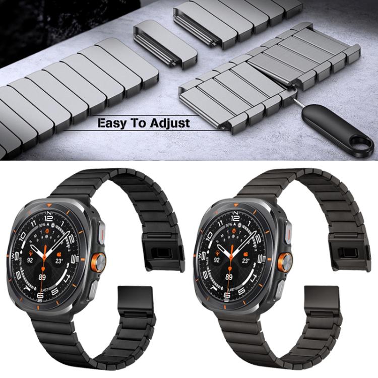 竹製 Norman 扣不鏽鋼錶帶，適用於 Samsung Galaxy Watch Ultra 47mm / Ultra 2025